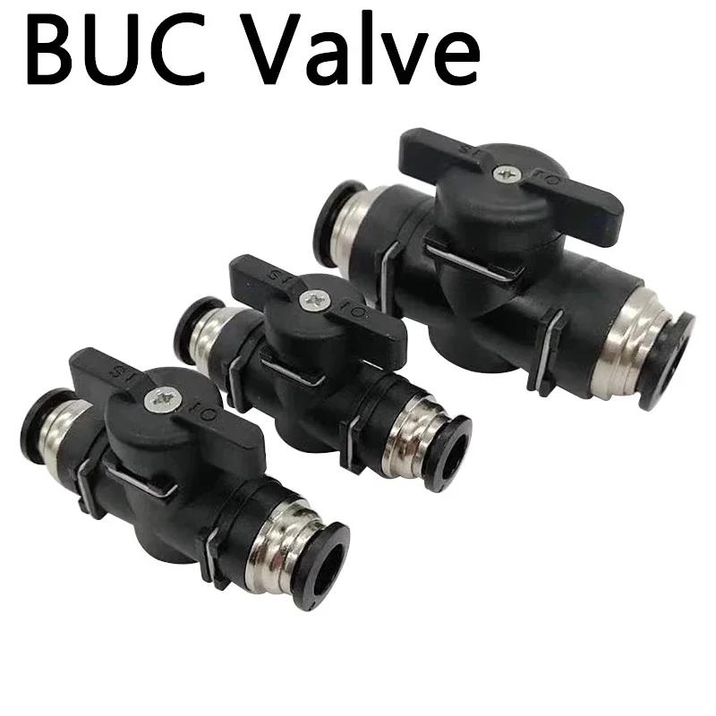 2Pcs Pneumatic Ball Valve Push in Fitting Air Hose Hand Shut Off Flow Control Switch Connector OD 4mm 6mm 8mm 10mm 12mm Tube Ventilation Valves 4