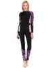 Dames Zonnebescherming Wetsuit met Lange Mouwen - Slank Makend Surf & Duik Eendelig Zwempak