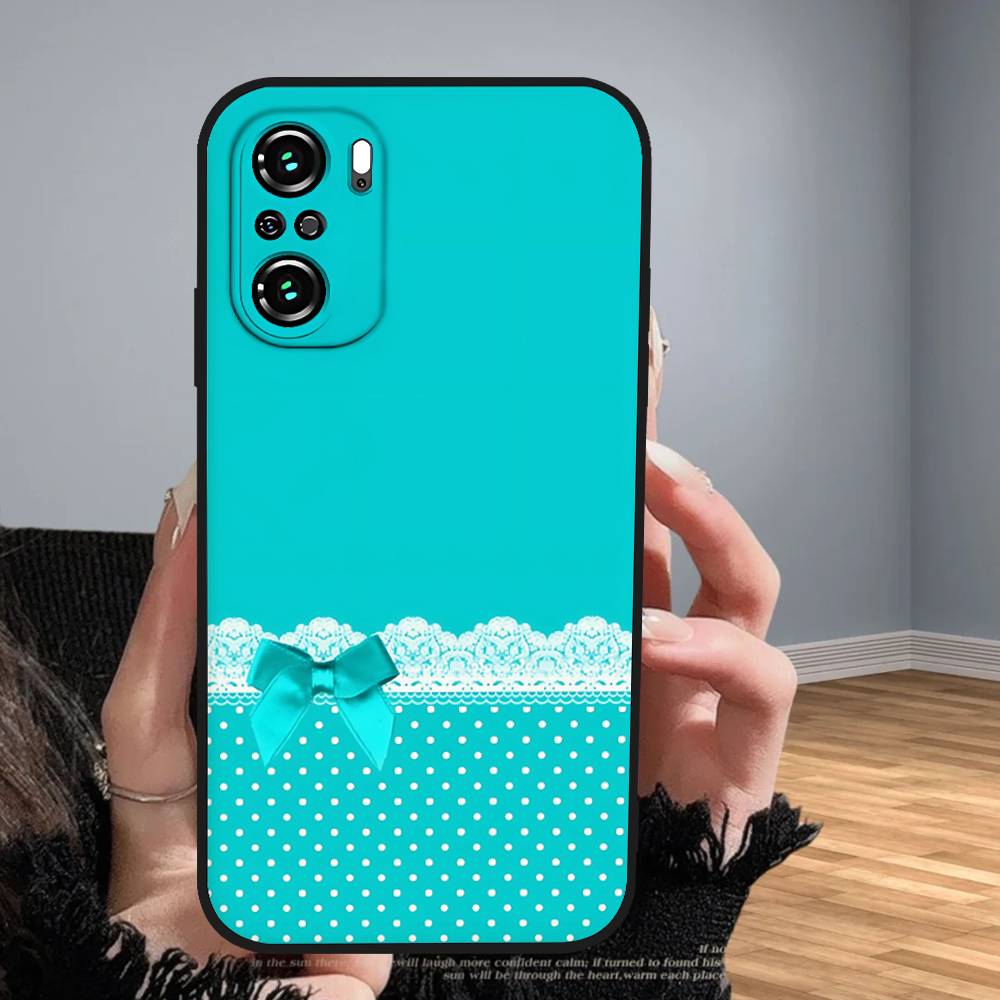 A-tiffanys Blue Phone Case For Xiaomi 11 12 Redmi Note 11 5G 8T 9A 9 10T Note 8 9 12SUltra Shockproof, Slim, Black