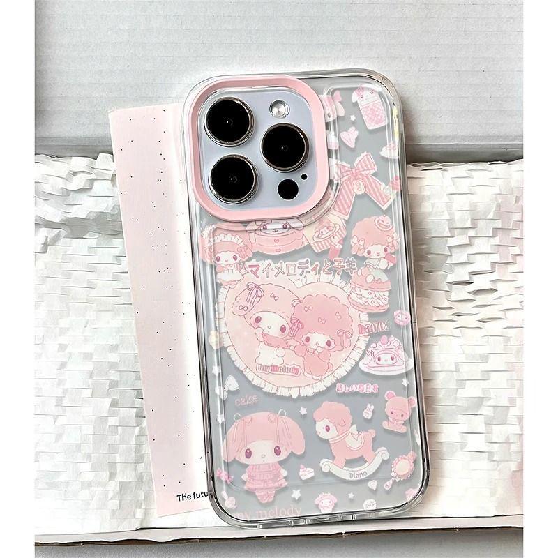 My Melody Lamb Cartoon Soft Case for iPhone 13-17 Pro/Max