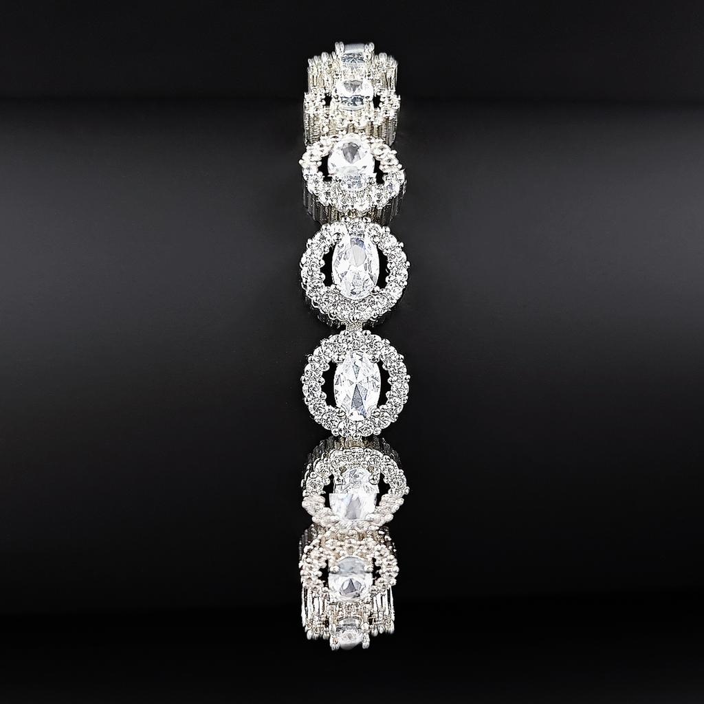 Mode Prinzessin Armreif Armband für Damen Jahrestag Geschenk Schmuck s7190