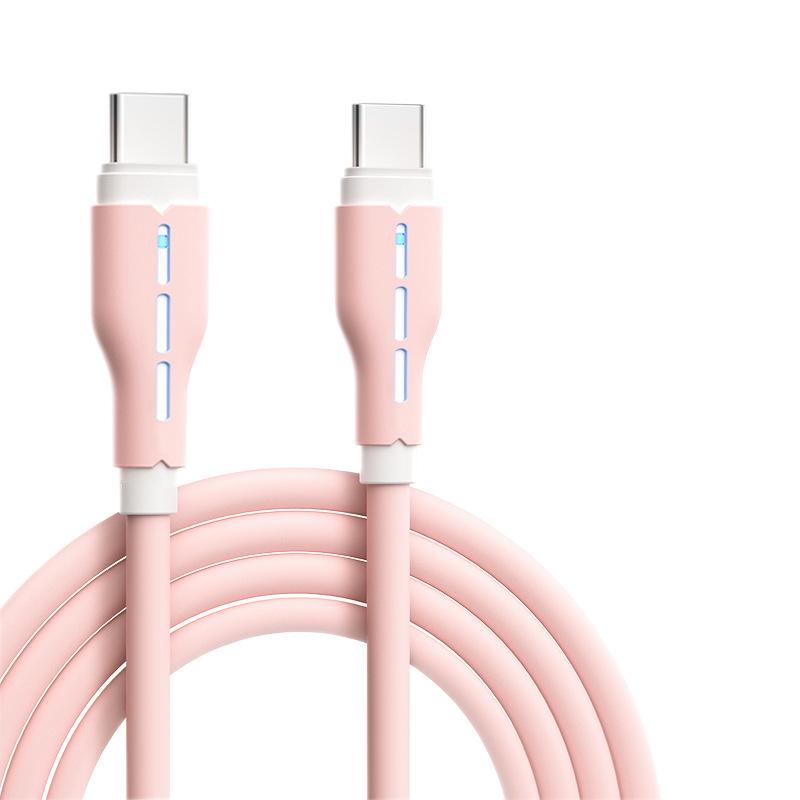 120W Dual Type-C Fast Charging Cable for Apple 15/16, Huawei, Vivo, Oppo, Phones - 6A Charging Compatible.