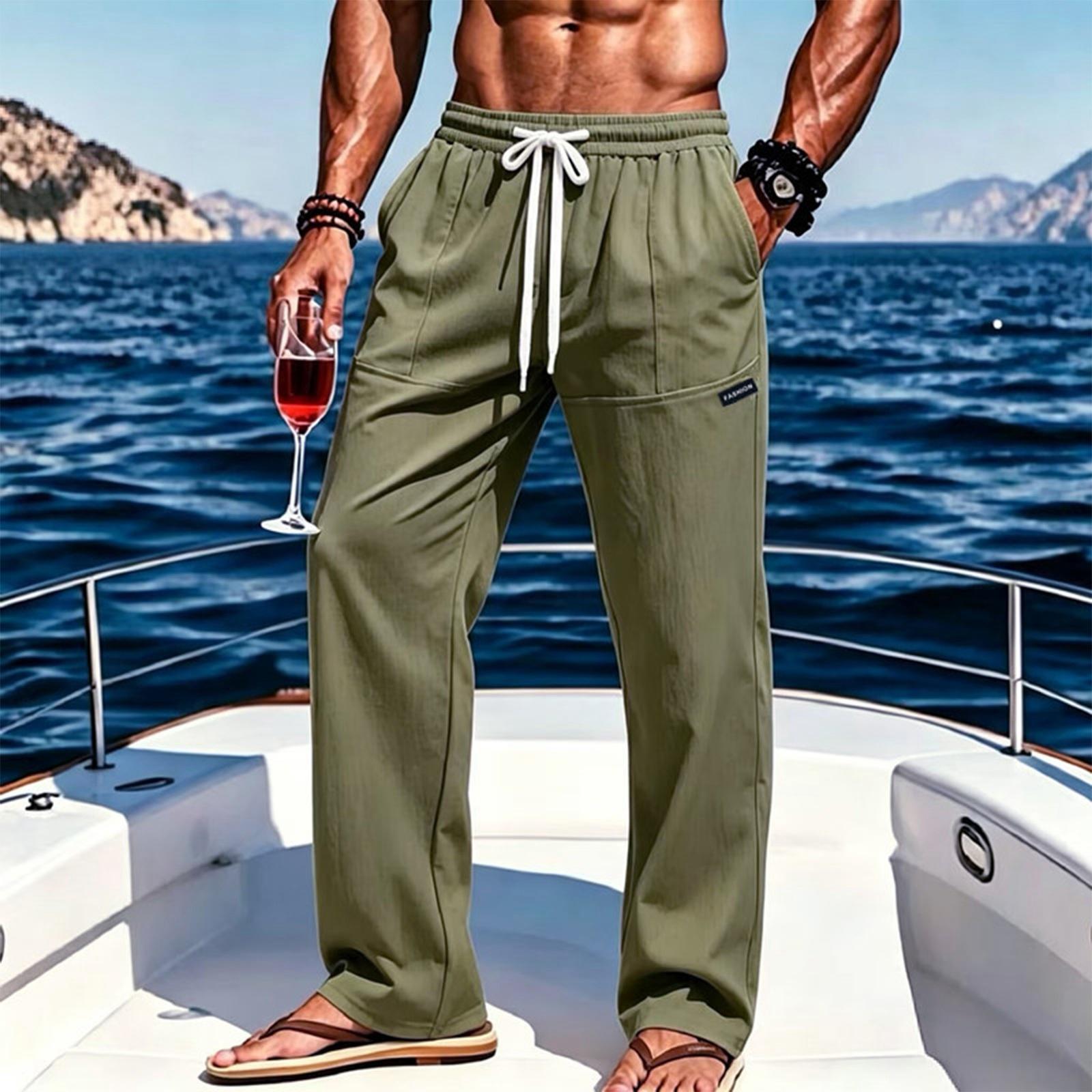 

Men s Straight-leg Outdoor Hiking Loose Pants L