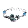 Turquoise Blue Topaz Gemstone Handmade Bracelet Jewelry BR 137