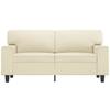 Vidaxl 2-Osobowa Sofa, Kremowy, 120 Cm, Sztuczna Skóra