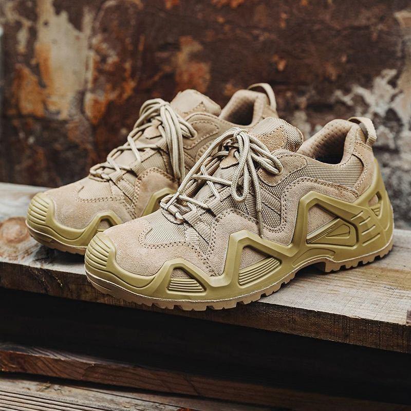 Fashion Shoes for Men Outdoor Hiking Combat Shoes Low-top Non-slip Wear-resistant Thick-soled Climbing Men's Shoes Zapatillas De Hombre