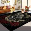 Retro Creative Barber Elk Print Large Carpet Anti-slip and Wear-resistant Soft Mat for Living Room and Bedroom Rug Easy To Clean