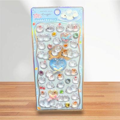 [Genuine] Ribbon Jewel Drop Sticker Shimaenaga Sticker Book