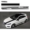 Racing Stripes Car Stickers Sport Stripes DIY Styling Decorated Door Hood Mirrors Vinyl Sticker Accessories For Car Trucks SUV(5PCS) (Yellow)