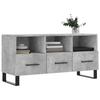 VidaXL Meuble TV gris béton 102x36x50 cm bois d'ingénierie 829064