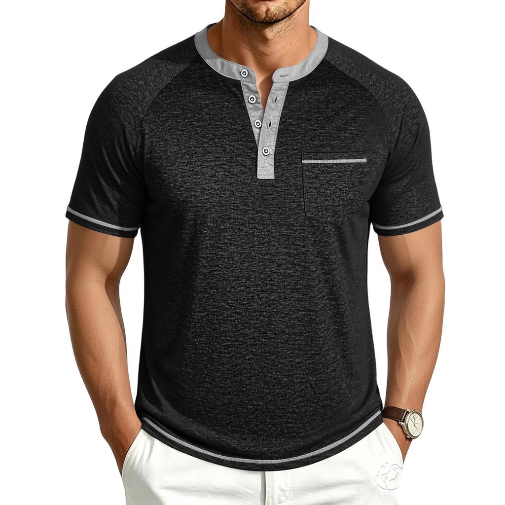 Men's Retro Casual Short Sleeve T-Shirt for Summer Everyday Wear