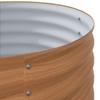 Raised Bed Brown 320 x 80 x 81 cm Steel