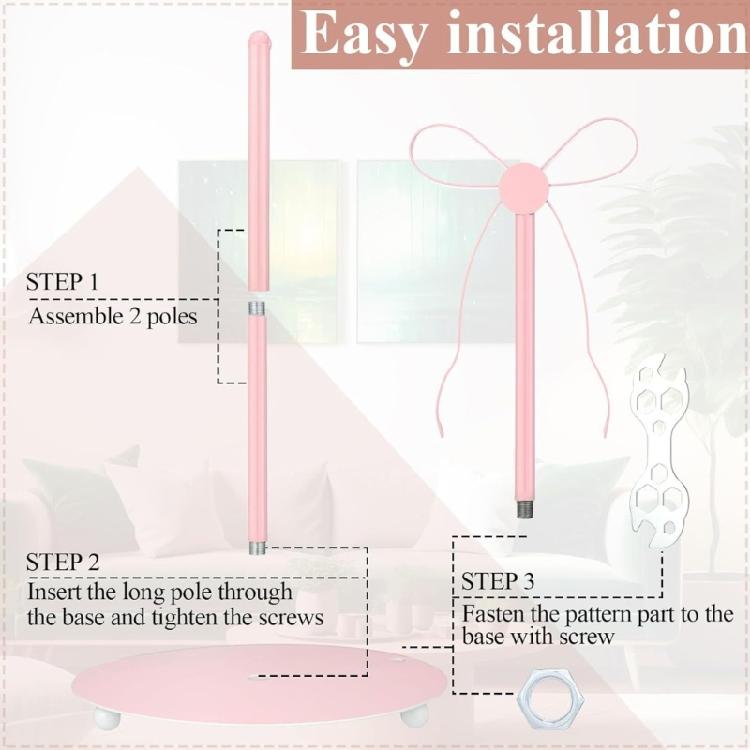 Fashionable Paper Towel Holder With Unique Bows Decorative Pink Bows Shape Tissue Holder Bathroom Tissue Stand