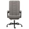 Office Chair with Reclining Function Taupe Fabric
