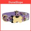 Pet Dog Collar With Printed Design And Bone Decoration For Small Medium Large Pets