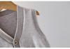 2026 Spring/Autumn Boy's Sleeveless Knit Cardigan Vest