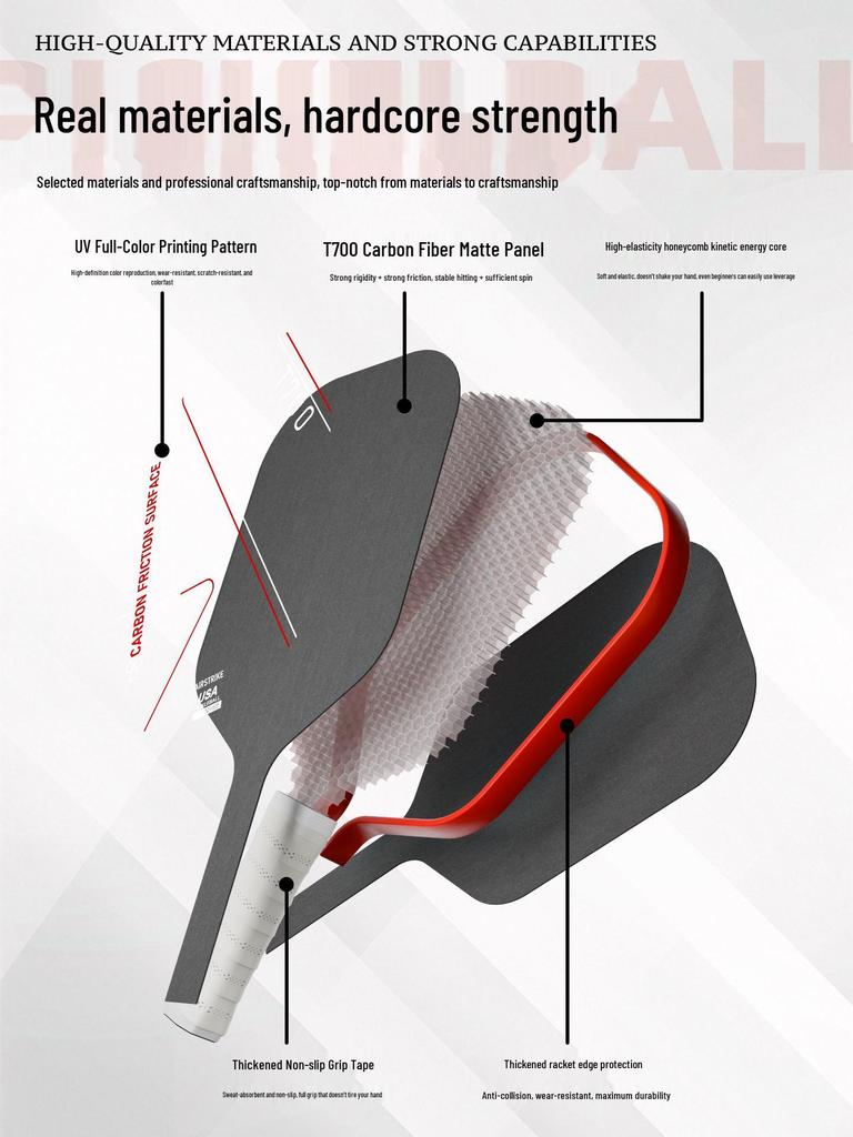 Carbon Fiber Pickleball Paddle Set for Adults & Children