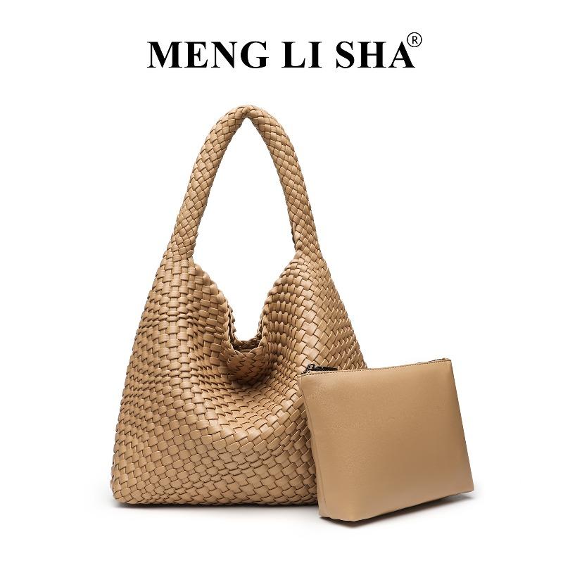 Trendy Lazy Style Large Capacity Hand-woven Bag Women's Fashion Hand-tote Shoulder Armpit Mother-in-law Tote Bag