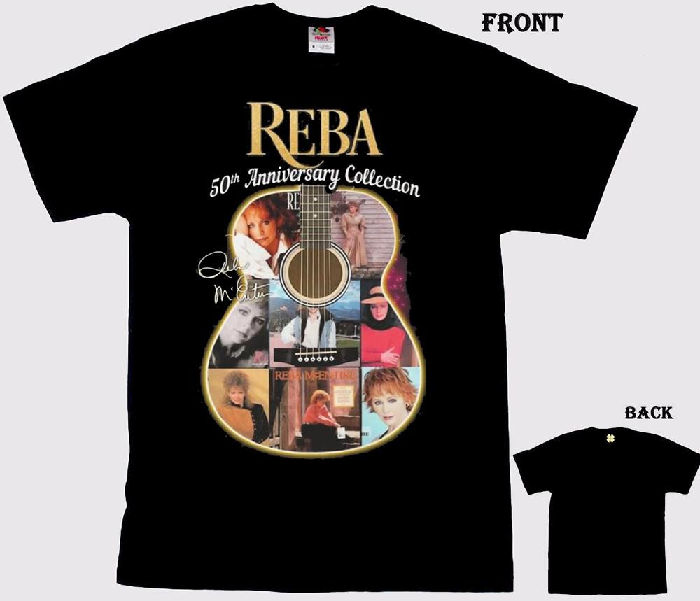 Reba McEntire 50th Anniversary Collection Guitar Signature Shirt Unisex T-Shirt XXXXL