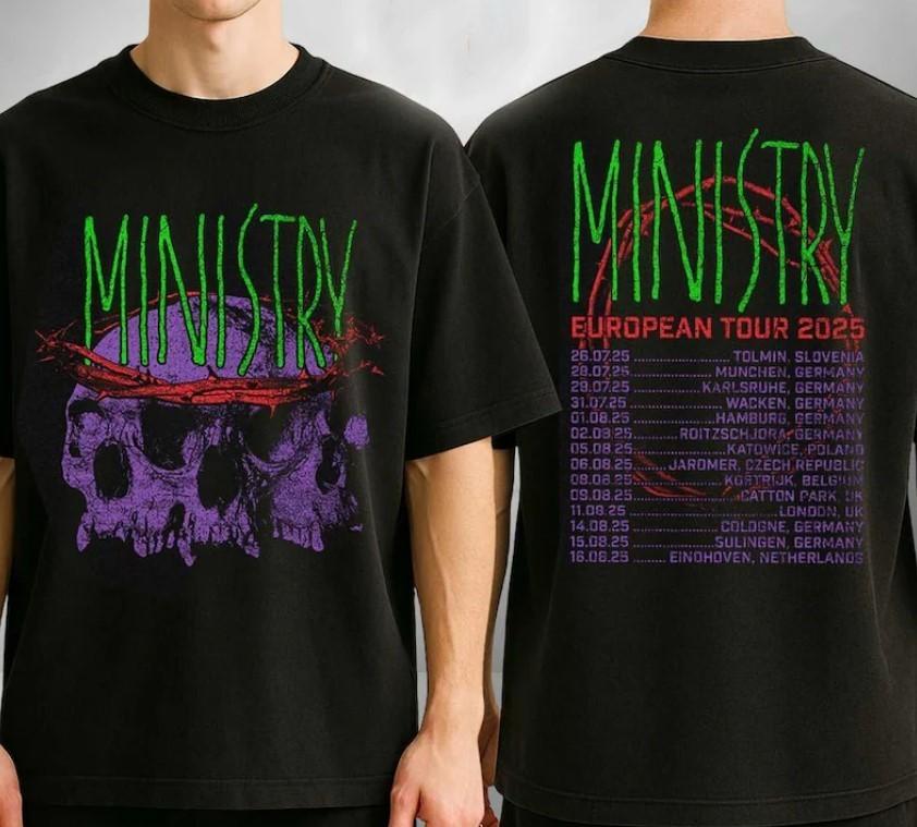 Ministry Crown Of Thorns European Tour 2025 T-Shirt Unisex T-Shirt S