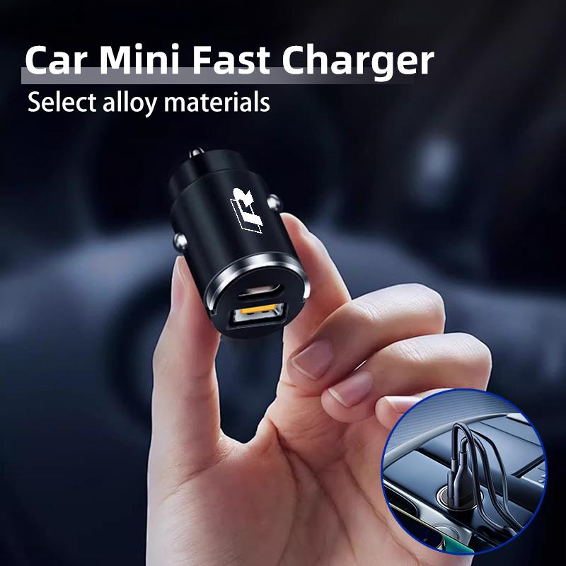 Mini Car Charger Fast Charging USB Type C Car Phone Charger For Volkswagen VW Golf Jetta Passat mk4 mk5 mk6 CC Golf 5 7 Tiguan zo5
