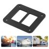 2 Way Black Aluminum Durable Car Trailer Boat Rocker Switch Panel Housing Holder