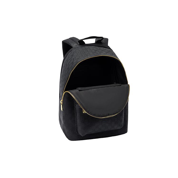 Jordan Monogram Series Gold Label 23L Synthetic Leather Backpack Unisex Backpack Black JD2543012AD-001