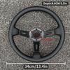 JDM BLACK EDITION Steering Wheel Universal Modified Car Deep Dish Race Sports Steering Wheel