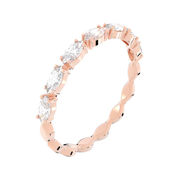 Swarovski Vittore Olive Cut Crystal Ring Women ring Rose-Gold 5366573+5366583+5351769 Box (Random Color),58