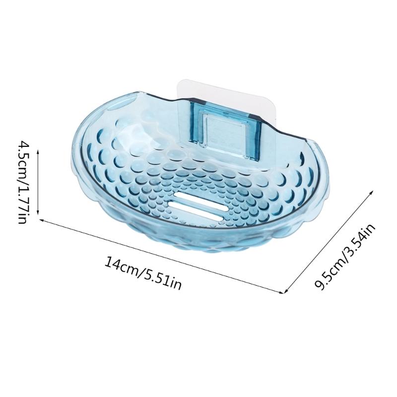 Soap Rack No Drilling Wall Mounted Soap Holder Soap Sponge Dish Bathroom Accessories Self Adhesive Soap Dishes Decor