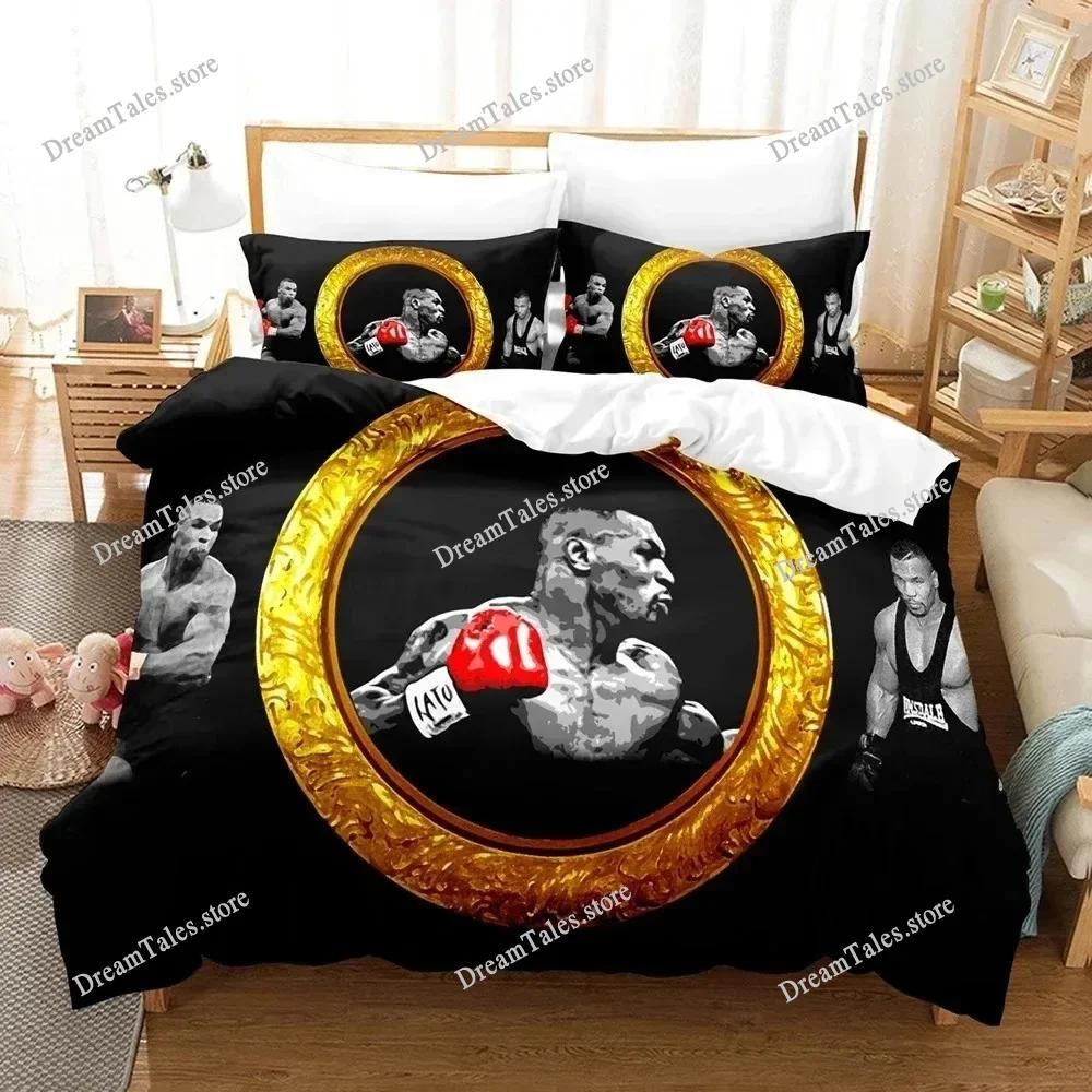 3D Print Boxing Bedding Set Boys Girls Twin Queen King Size Duvet Cover Pillowcase Bed Boys Adult Home Textileextile Luxury Gift