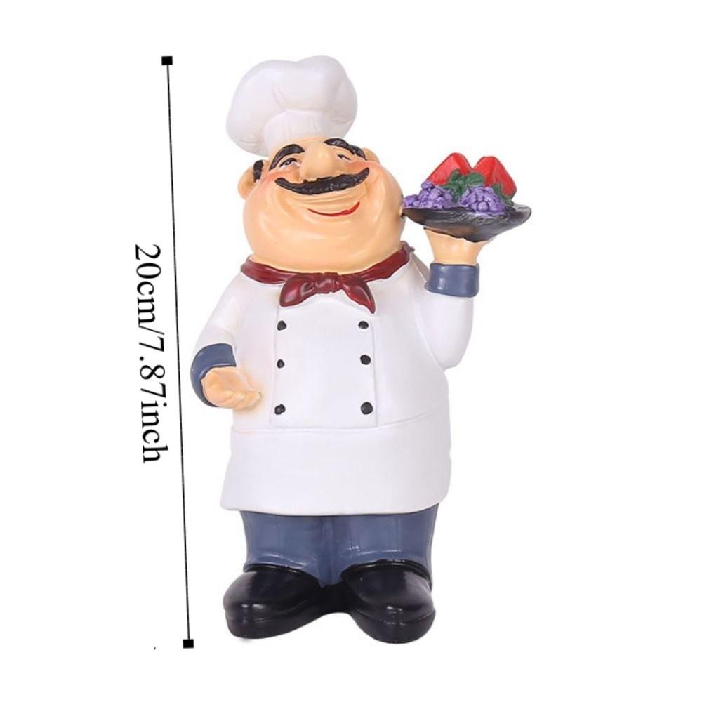 Handicraft Farmhouse Cake Shop Decor Model Chef Resin Figurines  Kids Birthday Gift