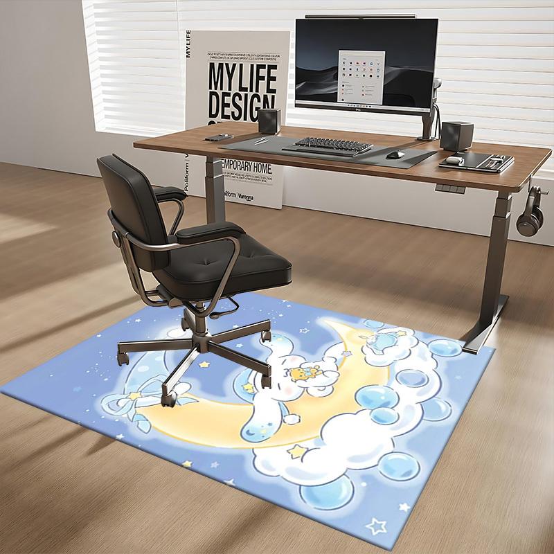 Anime Cartoon Design Chair Mat - Non-Slip Carpet for Office Chairs, Home Decor, Living Room, Bedroom, Game Room & Dormitory Flooring.E016