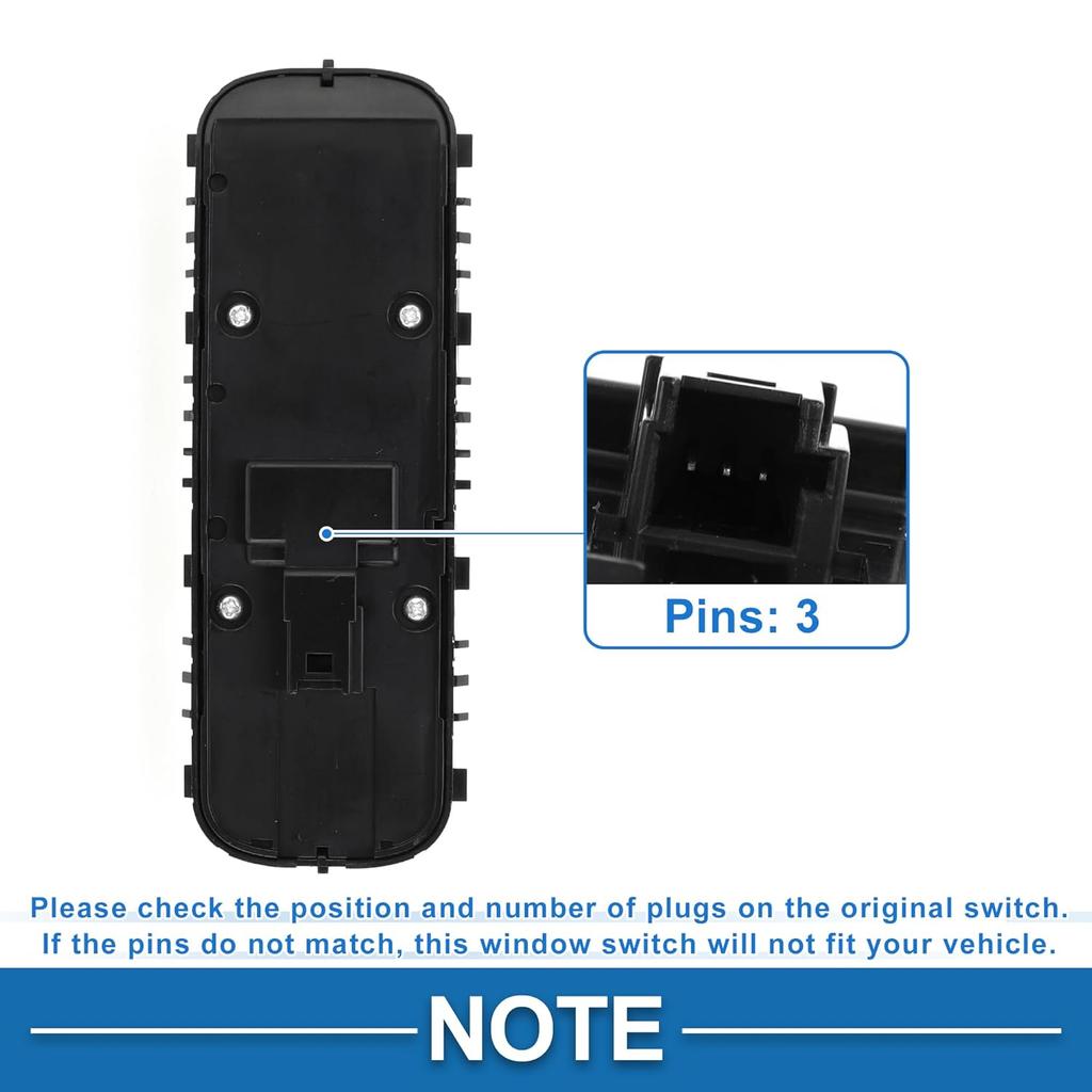 Fensterheberschalter Nr. 1679057501 Fenstersteuerungsschalter für Mercedes-Benz GLE für Maybach GLS W167 Schwarz Silberfarben