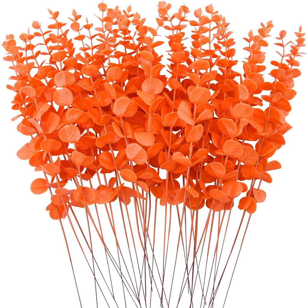 10/20/50pcs Artificial Eucalyptus Leaves Fake Plants Vase Home Table Party Wedding Decoration Outdoor Garden Christmas