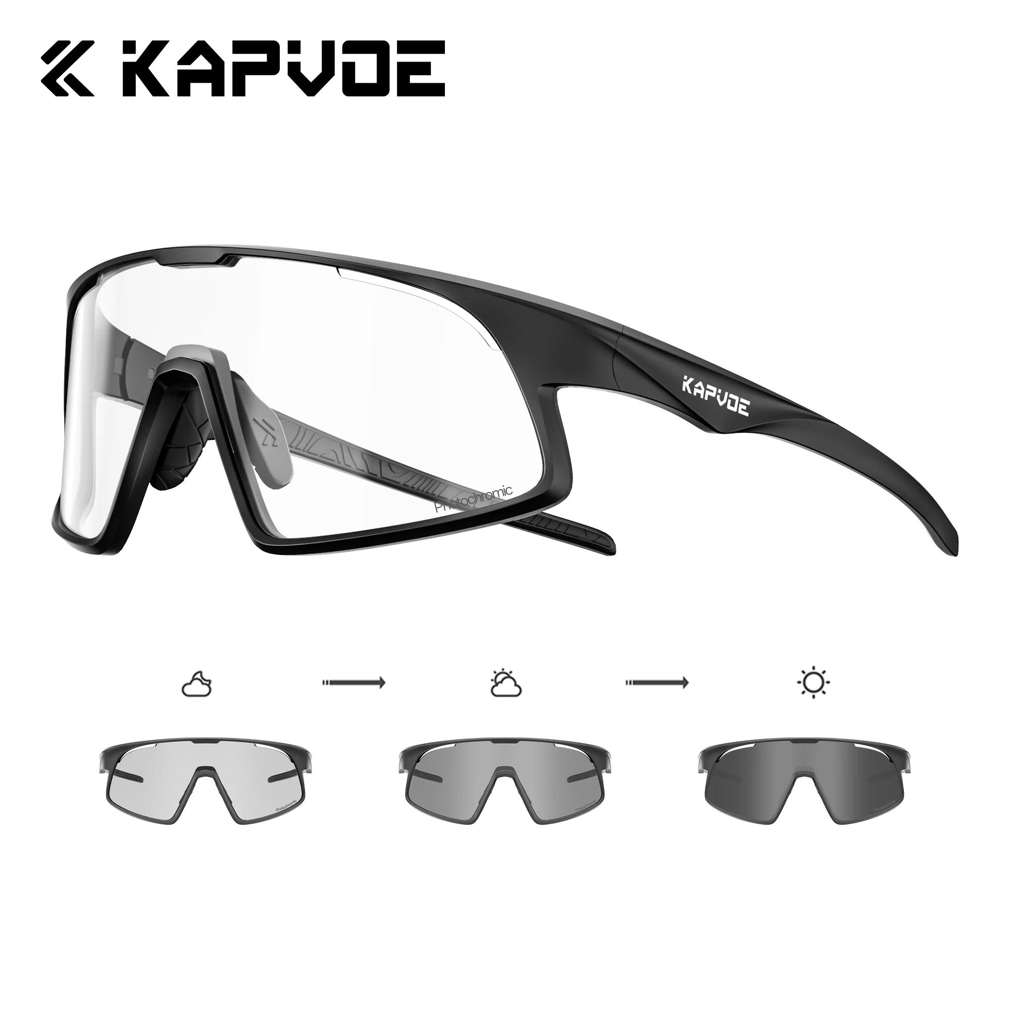 

Kapvoe Fast Photochromic Sunglasses Sports Glasses Cycling Men Women Hiking Glasses Bike MTB Bicycle Outdoor Eyewear UV400 2026