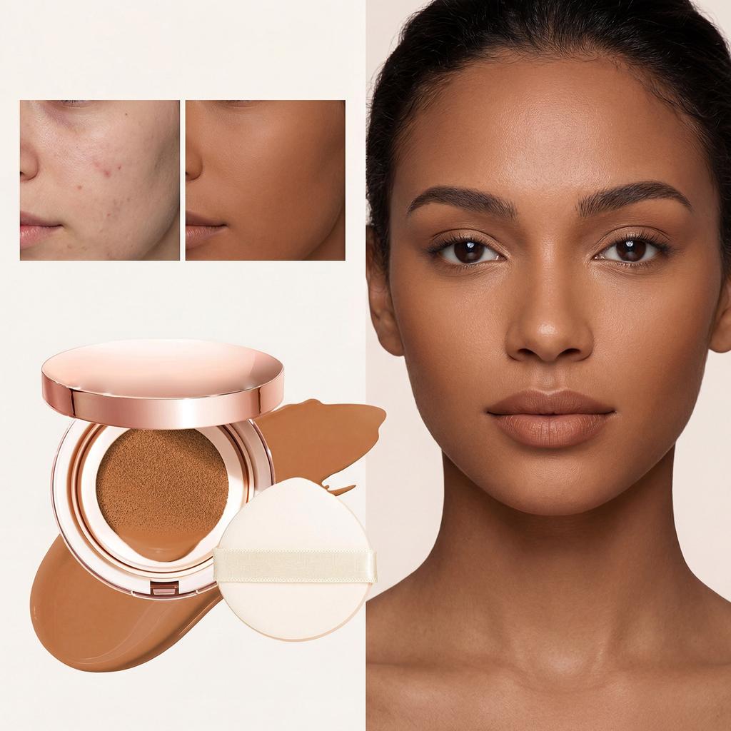 The Concealer Cushion Foundation Can Be Application And Is Suitable For All Skin Types. It Is A Concealer Cushion That Can Cover Any Marks.