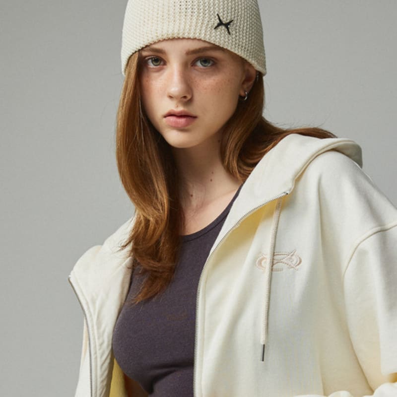 

KITTY POTTERY Symbol Logo Mesh Knit Beanie Ivory Ivory FREE