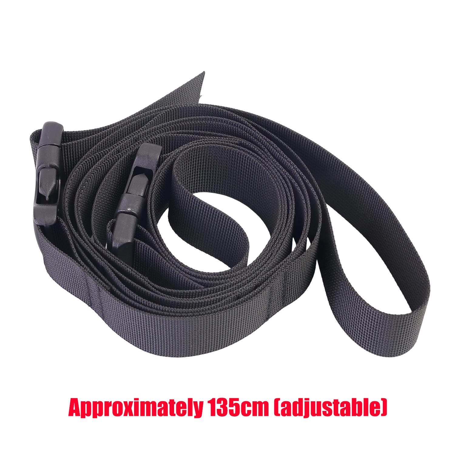 Car Clothes Hanger Bar Nylon Braided Adjustable Double-layer Car Hanging Strap Auto Travel Clothesline Flexible Storage Strap чёрный