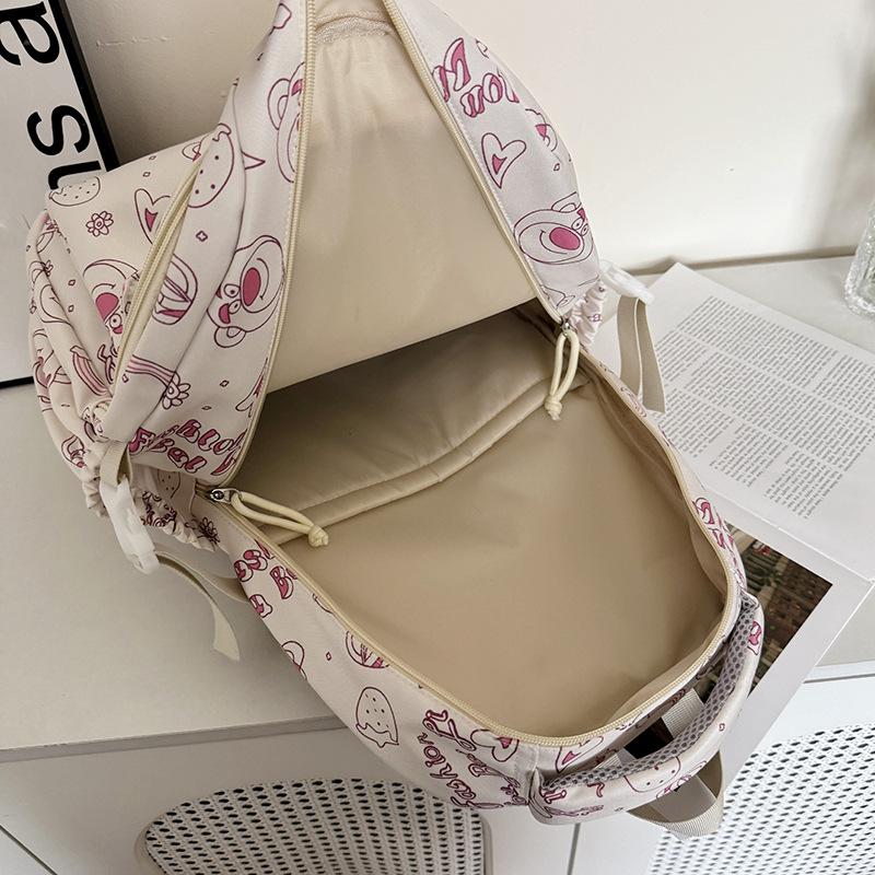 School bag high value fresh Harajuku large capacity travel back printing versatile