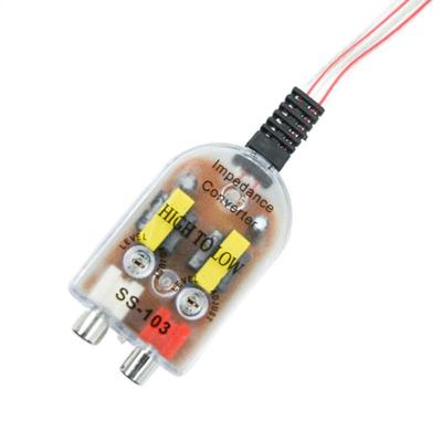 Stereo Output Converter For Car High To Low Speaker Impedance Converter Creative Auto Stereo Audio Converter For Card Players