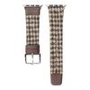Woolen Fabric Leather Strap for Apple Watch Series 10 9 8 7 SE 6 5 4 3 2 1 42mm 41mm 40mm 38mm Watch Band