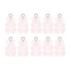 10pcs Resin Candy Color Bear Charms Pendant Beads for Necklace Bracelet Jewelry Making