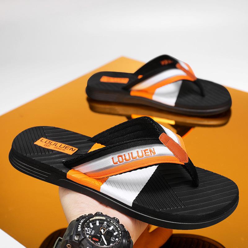 Vietnamese Flip-flops Men's 2025 Summer Wear Non-slip Soft Bottom Wear Pinch Feet Fashion Beach Men's Cool Slippers