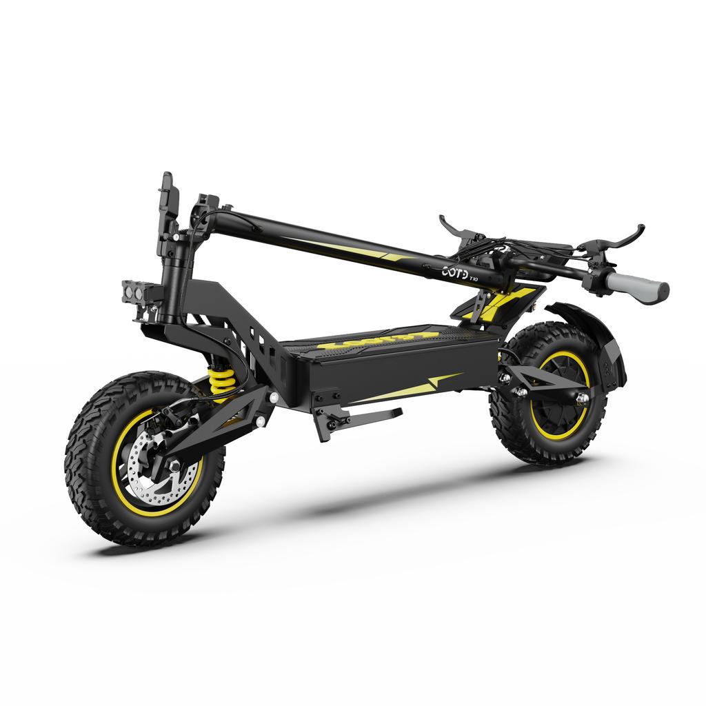 OOTD T10 900W Motor Tepe Elektrikli Scooter 48V13.5AH Batarya 11 İnç Off-road Lastik Her Arazi E-Scooter Şehir İçi Ulaşım Scooteru Kentsel Katlanabilir E-Scooter