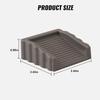 4Pieces Practical Door Stoppers Wedges Crafted from High Strength Rubber Materials for Effective Windproof Resistance
