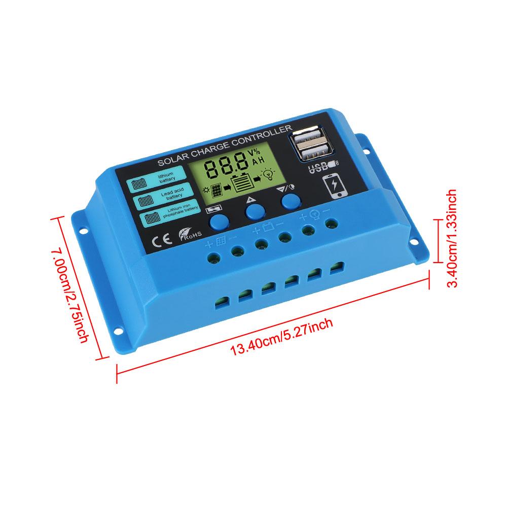 MPPT 50VDC Schermo colorato per batteria al litio ferro fosfato/piombo acido/litio Regolatore fotovoltaico Accessori per la casa Regolatore di carica solare