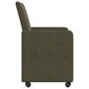 Dining Room Chairs with Casters 2 pcs Army Green 57 x 66 x 94 cm