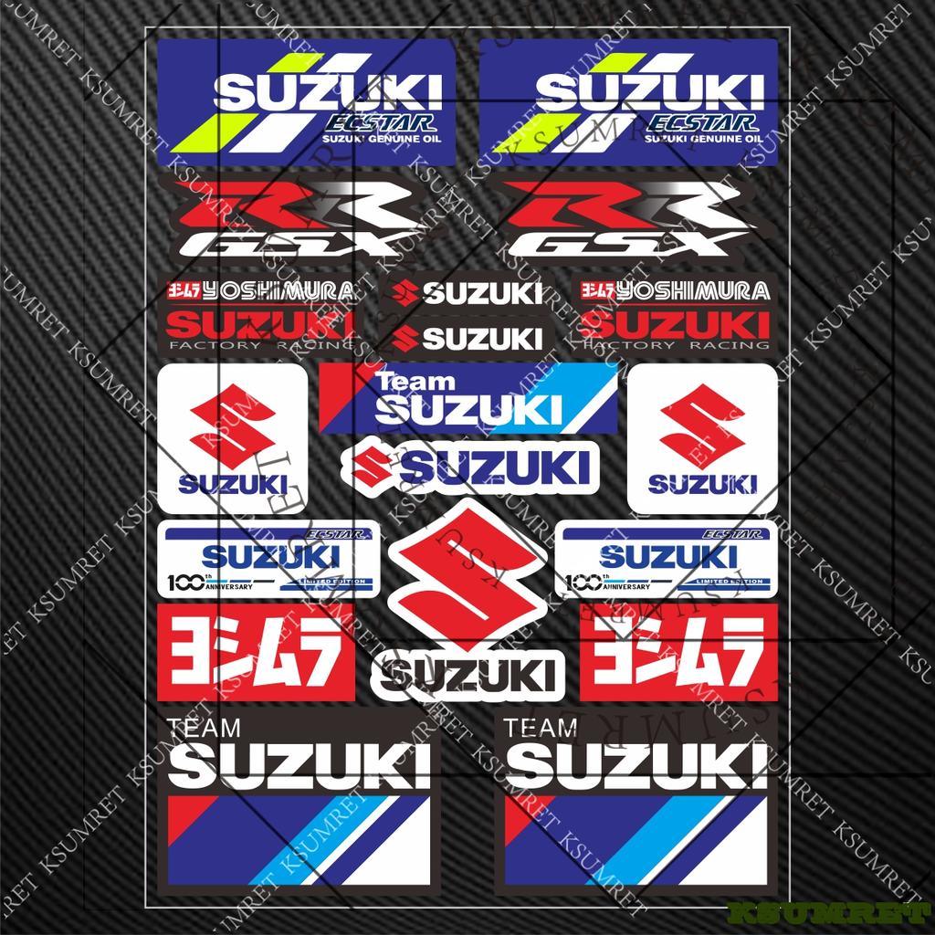 Adesivi per Moto Suzuki Decalcomanie Logo Casco