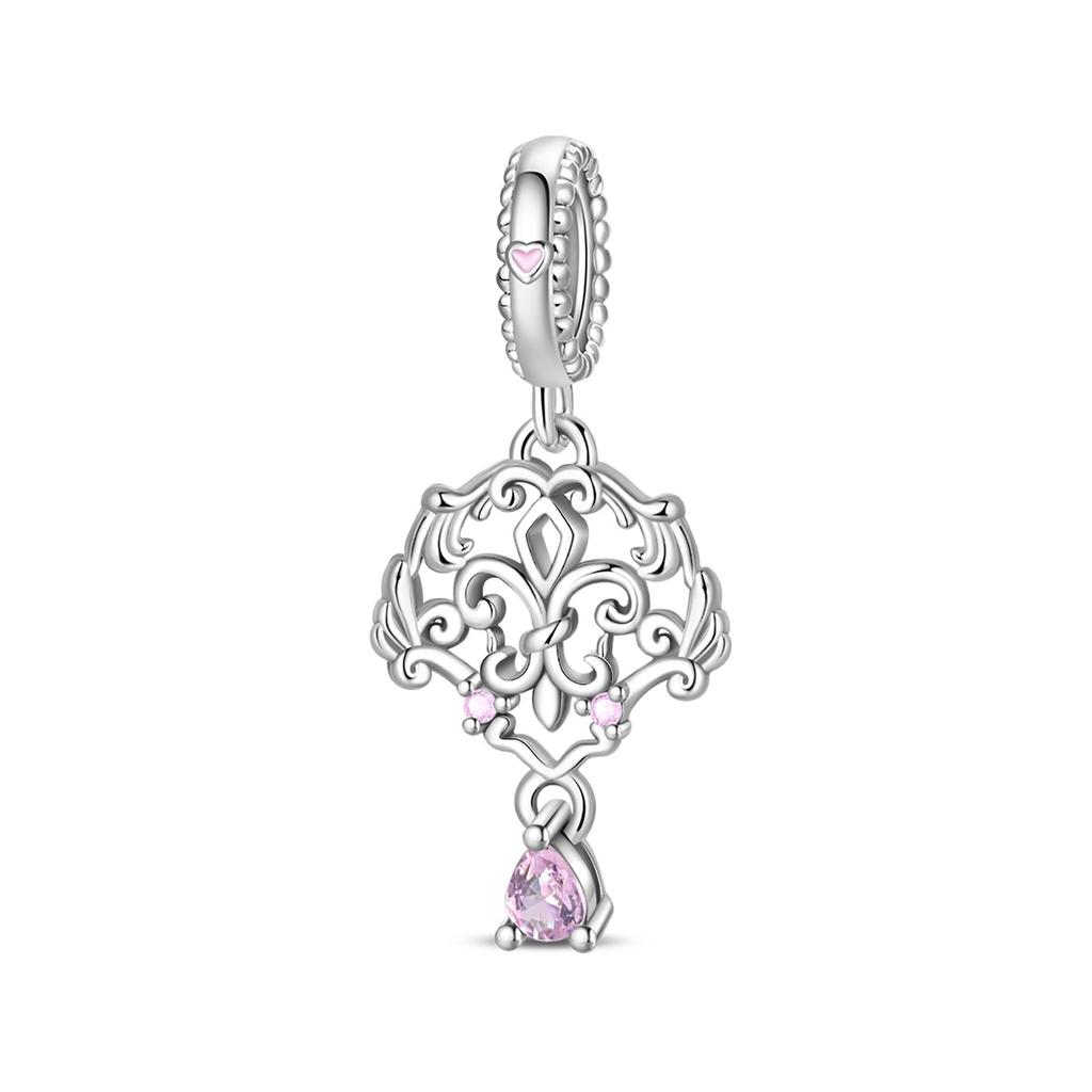Interesting Copper Metal Forest Fairytale Princess Castle Pendant Bead Component Compatible With Do It Yourself Bracelet High Quality Fine Jewelry